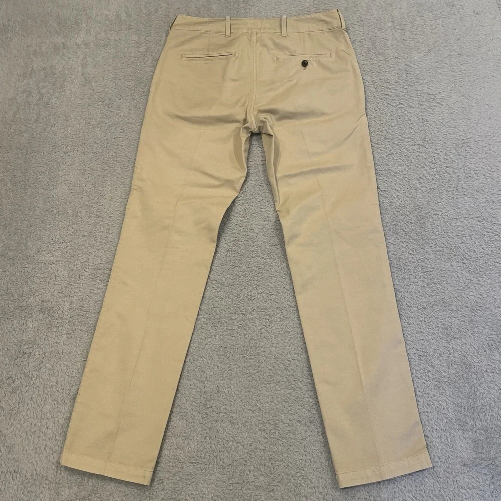 Saturdays NYC Chino Pants Mens 31x31 Beige‎ Cotton Twill Slim Fit